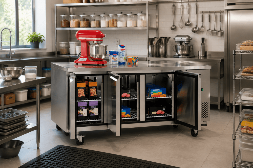 mesa refrigerada